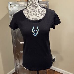 Cyberdog of London Womens Thermal Logo Tee Shirt size Large